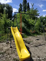 Дитячий комплекс з гіркою і гойдалка для вулиці - мініатюра 3