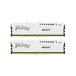 Модуль пам'яті для комп'ютера DDR5 32GB (2x16GB) 6000 MHz Beast White Kingston Fury (ex.HyperX) (KF560C36BWE2K2-32)