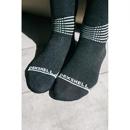 Водонепроникні шкарпетки Dexshell Longlite Socks 2.0, сірі полоски, розмір S (36-38) - мініатюра 9