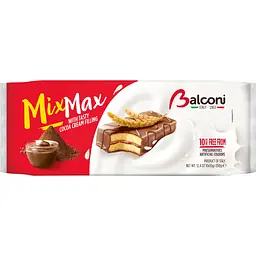 Мини бисквиты Balconi Mix Мах под шоколадной глазурью с какао 350 г