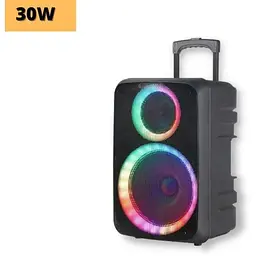 Портативна колонка бумбокс XPRO NDR-2612 валіза 30Вт USB SD FM радіо Bluetooth 1 мікрофон ДК (MER-15683) - мініатюра 2