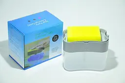 Кухонний диспенсер - органайзер для губки Soap Pump Caddy з дозатором миючого засобу, 380 мл - мініатюра 3