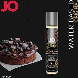 Лубрикант JO System GELATO Double Chocolate - на водній основі, 120 мл - мініатюра 3