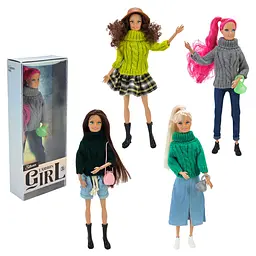 Колекційна лялька Fashion Girl у стильному вбранні з аксесуарами (LY801-D) в асортименті