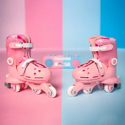 Роликові ковзани Yvolution Switch Skates Twista рожеві (YR25P4) - мініатюра 2