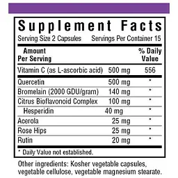 Кверцетин Bluebonnet Nutrition Super Quercetin 30 вегетаріанських капсул - мініатюра 2