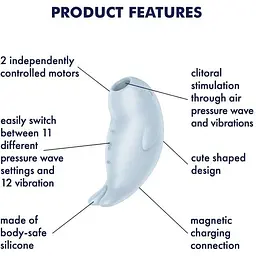 Вакуумний стимулятор із вібрацією Satisfyer Seal You Soon - мініатюра 6