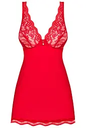 Комплект Obsessive Luvae babydoll (Червоний, S/M) Obsessive 96585 96678 - мініатюра 2