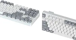 Клавіатура дротова GamePro Genesis Metallic Outemu Red Swithes USB White (MK110W) - мініатюра 6