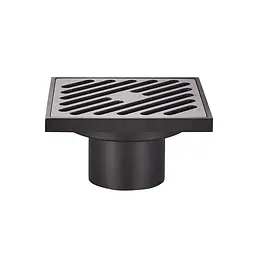 Душовий трап Koer FD10-100x100-180- прямий відвід black KR3414