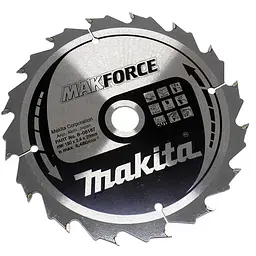 Диск пиляльний по дереву 180х20 мм 16T Makita Makforce B-08187