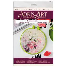 Набір для вишивання хрестиком "Ніжна весна" Abris Art AHM-042 із п'яльцями - мініатюра 2