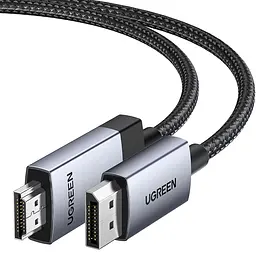 Відеокабель UGREEN DP119 DisplayPort - HDMI 4K 60 Гц 2 м чорний (15774)