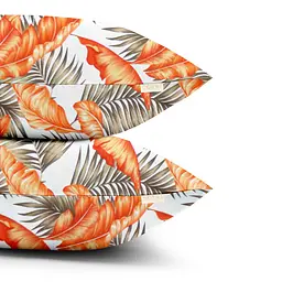 Комплект постільної білизни Cosas полуторний ORANGE PALMS CS2 160 x 220 см (PalmBeigeOrange_CellAshbeige_160) - мініатюра 4