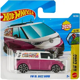 Базова машинка Hot Wheels HW Euro 2026 VW ID. Buzz Bomb рожева (5785) JJH46-N521