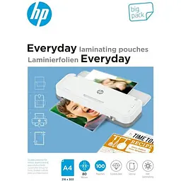 Плівка для ламінування HP Everyday Laminating Pouches, A4, 80 Mic, 216 x 303, 100 pcs (9154) (838140)