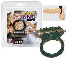 Ерекційне кільце Vibro Ring Dark Silicon чорне