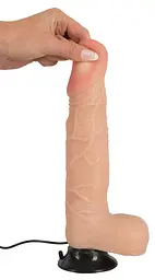 Реалістичний вібратор Nature Skin Dancing Dick тілесний - мініатюра 8
