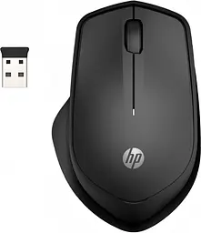 Мишка бездротова HP 280 Silent, 3 кн., 1200 dpi, чорна