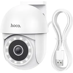 IP-камера для відеоспостереження Hoco D2 Outdoor PTZ HD White (611688) [143164] - мініатюра 2