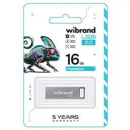 Flash Wibrand USB 2.0 Chameleon 16Gb Silver - мініатюра 2