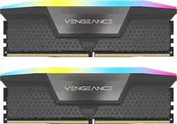Оперативна пам'ять Corsair 32GB (2x16GB) DDR5 6000MHz Vengeance RGB Black (CMH32GX5M2E6000Z36)