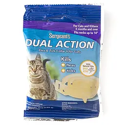 Sergeant's Dual Action 35.5 см дуал екшен подвійна дія нашийник від бліх і кліщів для котів