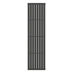 Вертикальний радіатор Navin Ellipse 480x1800-8, anticor, чорний муар 10-012033-4880, Чорний матовий