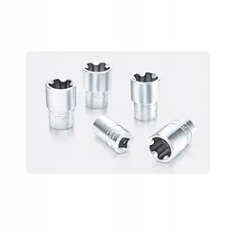 Набір головок Torx Plus EPR 1/4"&3/8"&1/2" 6EPR-32EPR 16 од. Toptul GABF1601 - мініатюра 2