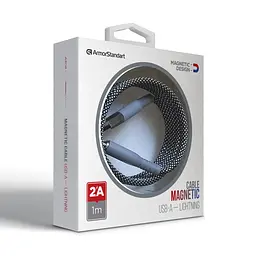 Кабель ArmorStandart AR18 Magnetic USB Type A to Lightning 2A 1m Black (ARM75508) - мініатюра 5