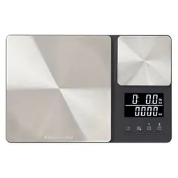 Ваги кухонні KitchenAid Measuring, з подвійною платформою, срібний (KQ909G)