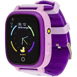 Дитячий водонепроникний смарт-годинник AmiGo GO005 4G WIFI Thermometer Purple [59324]