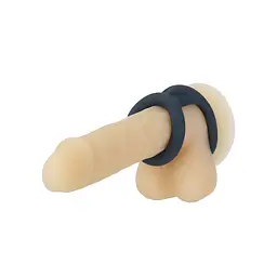 Подвійне ерекційне кільце Lux Active Tug Versatile Silicone Cock Ring, 5.8х2.8 см - мініатюра 5