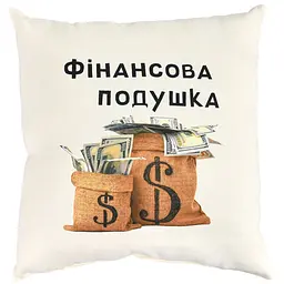 Подушка Strateg мікровелюр Фінансова подушка безпеки 35х35 см молочний (61584)