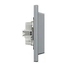 Розетка Schneider Electric ASFORA із заземленням подвійна сталь 16А (EPH9900162) - мініатюра 3