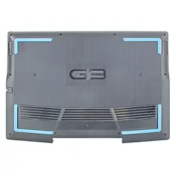 Корпус нижня кришка для Dell G3 15 3590 P89F Series, (Black/Blue, Type-C, 0KV9X9, піддон, D Cover)