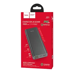 Портативна батарея Hoco Cool power J51 10000 mAh Black - мініатюра 3