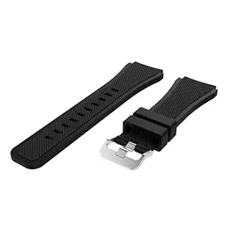 Силіконовий ремінець Primo для годинника Samsung Galaxy Watch 46 мм SM-R800 Black - мініатюра 6