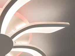 Стельовий світильник LED Diasha 2480/4+4WH, 65W, 3200K-6500K, білий акрил, сучасний стиль для дому - мініатюра 5