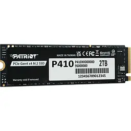 Накопичувач SSD Patriot m.2 NVMe 2Tb P410 PCIe 4.0x4 (P410P2TBM28H) - мініатюра 3