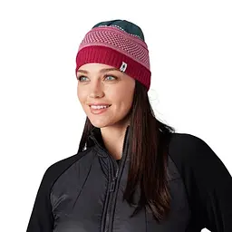 Шапка Smartwool Popcorn Cable Beanie Зелений-Червоний