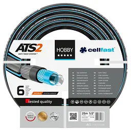 Шланг садовий HOBBY ATS 1/2" 25м 6 шарів до 30бар -20…+60°C Cellfast sad0001922