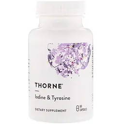 Йод і тирозин Thorne живлення щитоподібної залози 60 капсул