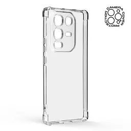 Прозрачный чехол для Infinix Note 50 4G с защитой камеры и усиленными бортами, тонкий, силиконовый, бесцветный, ударопрочный, противоударный бампер с закрытой камерой, ArmorStandart (ARM84724) - мініатюра 2
