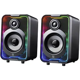 Акустична система 2.0 Defender Solar 11 10Вт, Bluetooth, RGB підсвітка, USB, чорна - мініатюра 2