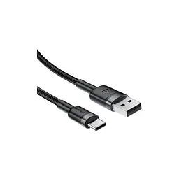 Дата кабель USB 2.0 AM to USB-C 1.2m 60W black Acefast (6974316285144) - мініатюра 2