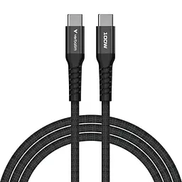 Кабель Verbatim 100 Вт /USB-C–USB-C /120 см-чорний (31863) - мініатюра 2