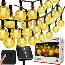 Сонячна гірлянда SuperLED Soli 100 кульок - мініатюра 2