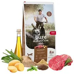 Сухий корм Mera Pure Sensitive fresh meat Rind&Kartoffel для собак з м'ясом яловичи і картоплі 1 кг