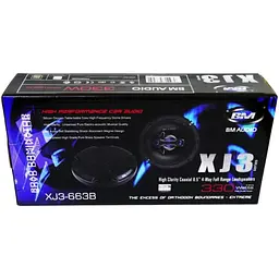 Автомобільна акустика Boschmann BM Audio XJ3-663B 4-х смугові 16 см динаміки 330 Вт Black - мініатюра 7